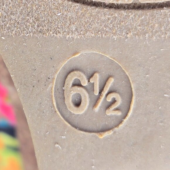 Dexflex Comfort Floral Peep Toe Wedges | Multi-Color Heels | Size 6.5 - Picture 11 of 11